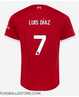 Günstige Liverpool Luis Diaz #7 Heimtrikot 2023-24 Kurzarm